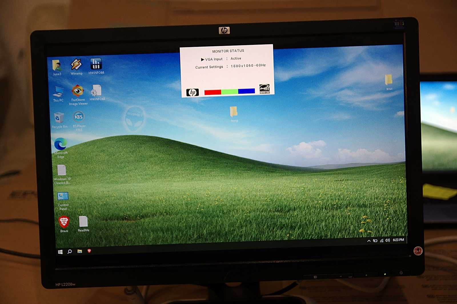 Monitor LCD HP L2208W, 22", 1680 x 1050, 16:10, 5ms, VGA