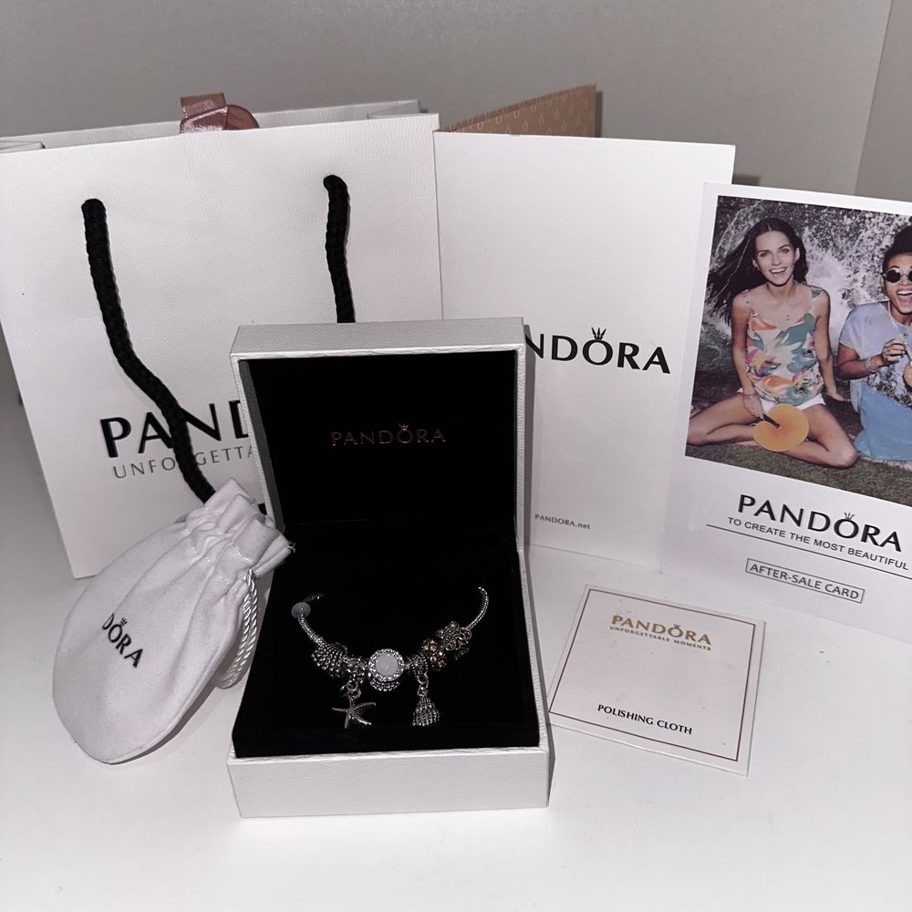 Pandora ,браслет и шармы