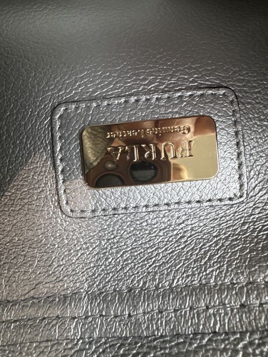 Furla кожена, черна раница