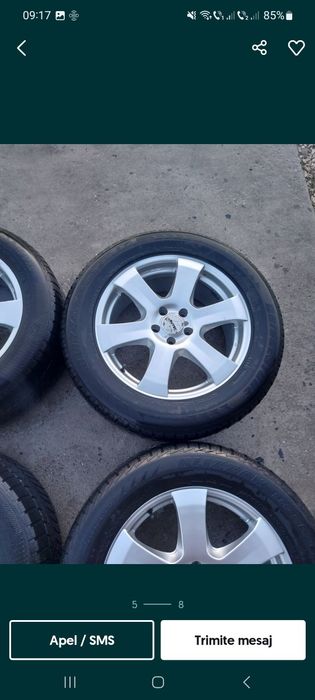 JANTE ALIAJ 5 X 112 + Cauciucuri de Iarnă 255 / 55 / 18 * Profil Bun *