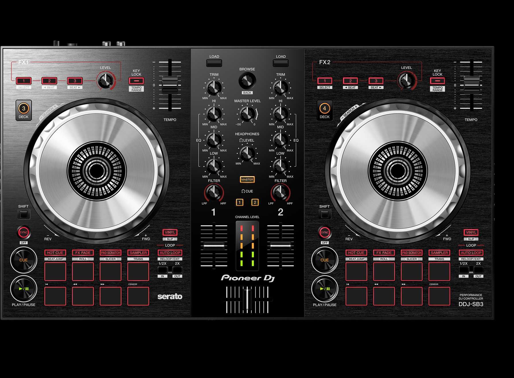 DJ Контролер Pioneer DDJ SB3 (Подарък Предпазващ Капак)