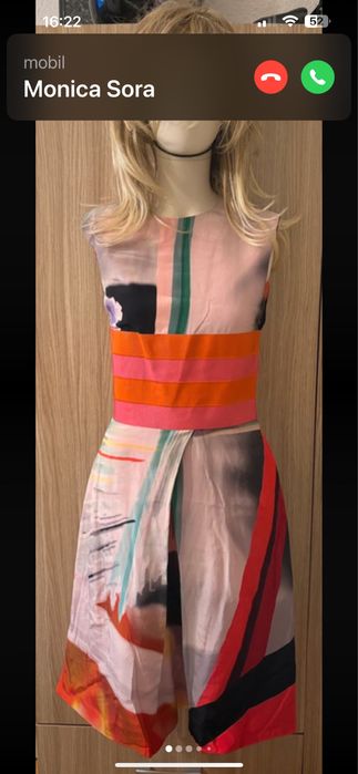 Rochie deosebita matase Giorgio Armani originala