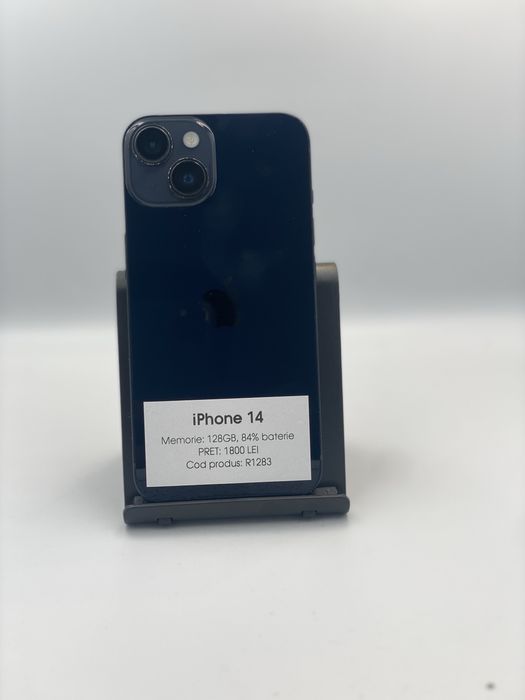 iPhone 14 - 128gb memorie, 84% baterie, 1 an garantie