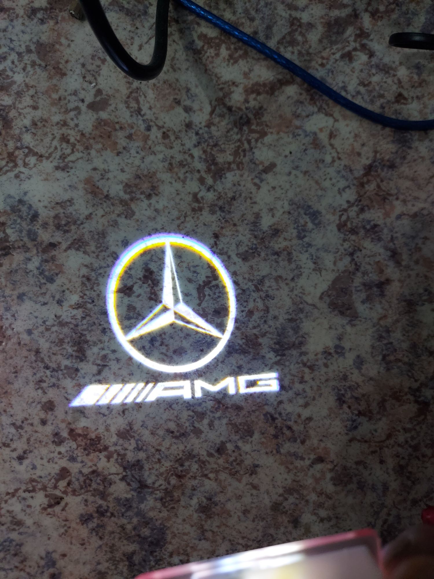 Подсветка двери амг и брабус На W222,W213,W205 Mercedes