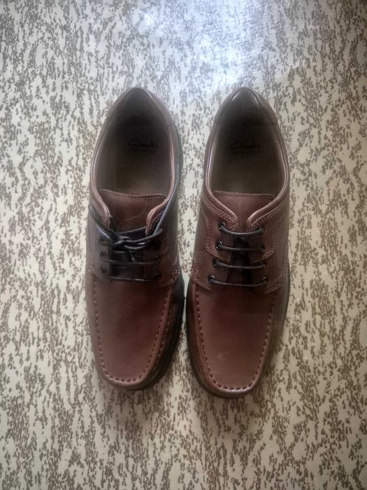 Обувки кафяви мъжки от естествена кожа. Чисто нови, неизползвани.