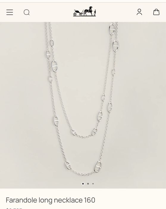 Farandole long necklace 120