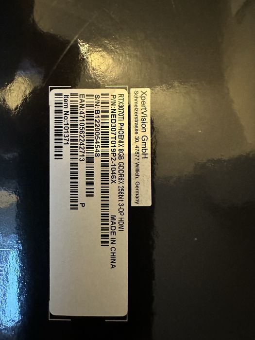 Placă video Gainward Nvidia RTX 3070ti 8G negociabil