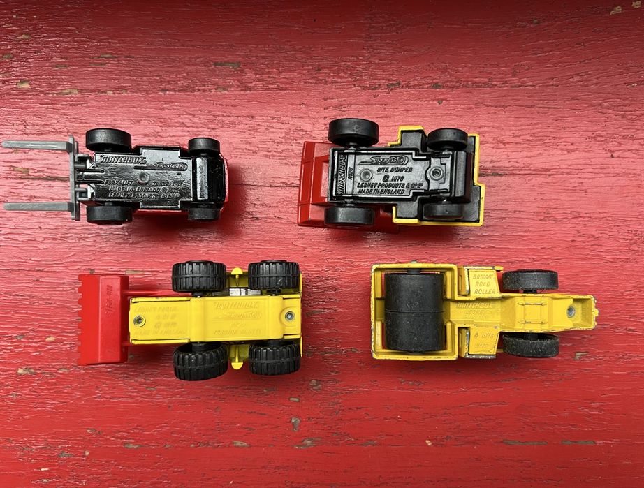 MATCHBOX лот от 4 броя моделчета строителна техника Made in England