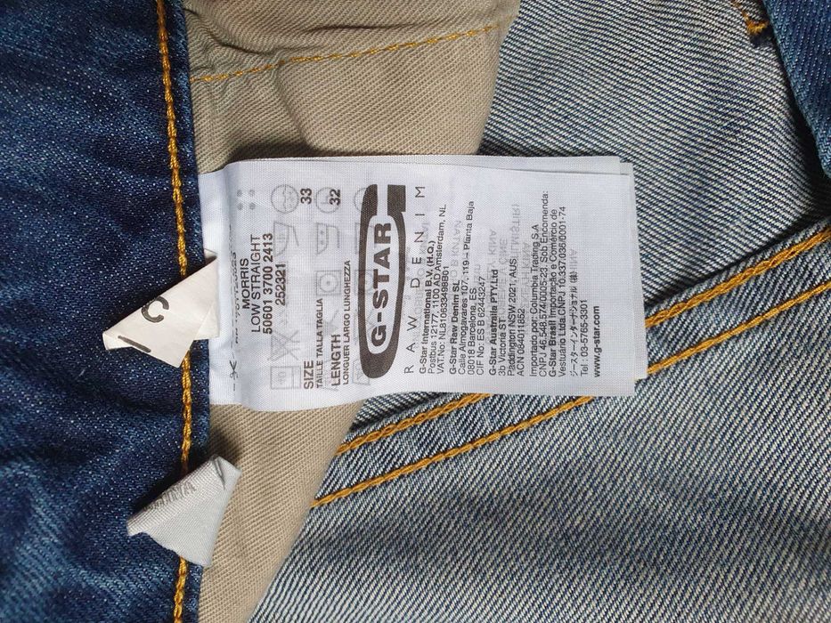 Blugi G-STAR RAW "Morris Low Straight" - Marime W33 L32 (Talie 90 cm)
