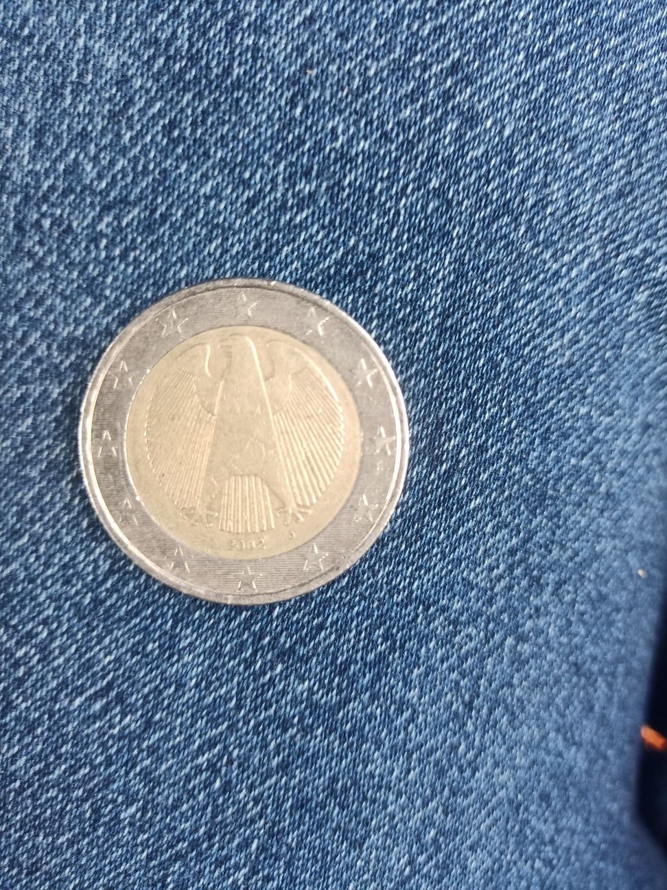 Vând 2 euro 2 bucăți monede anul 2002