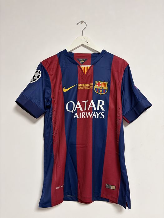 tricou fotbal jersey retro Barcelona Neymar jr UCL Final 2015