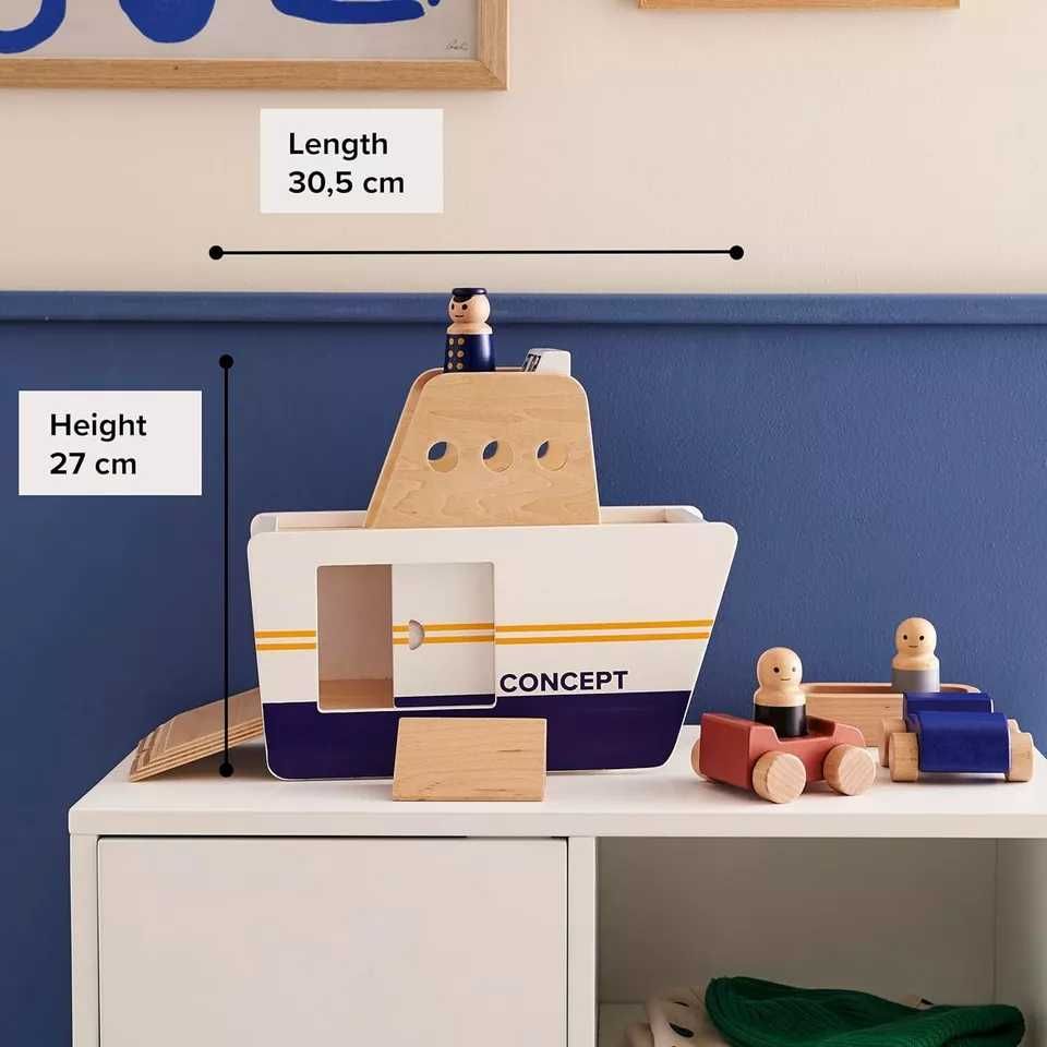 Kid’s Concept Car Ferry AIDEN, Детски дървени играчки, Играчка ферибот
