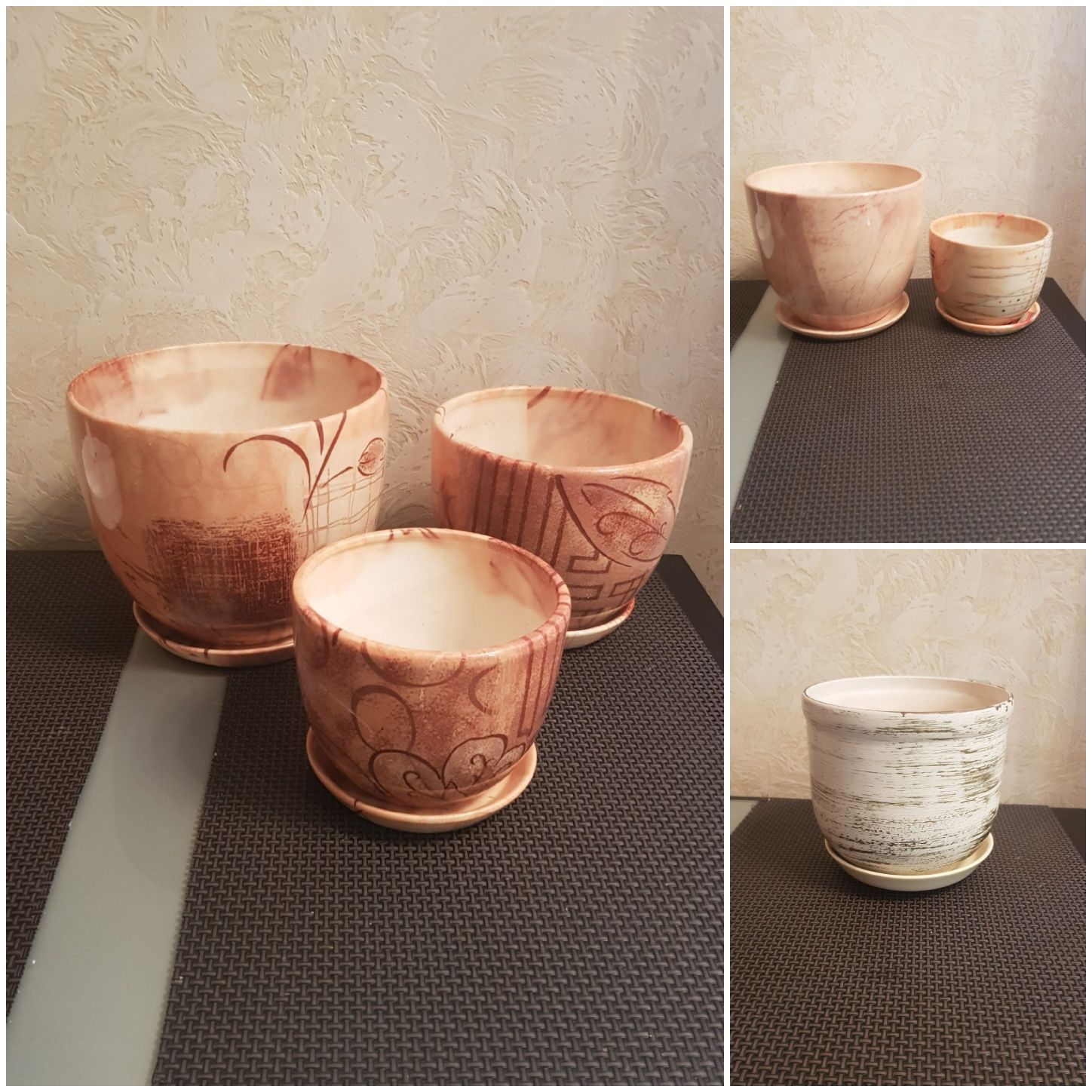 Горшки для цветов (набор) Польша.