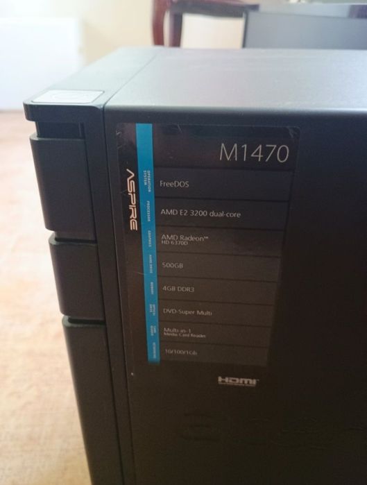 Acer aspire компютър и монитор