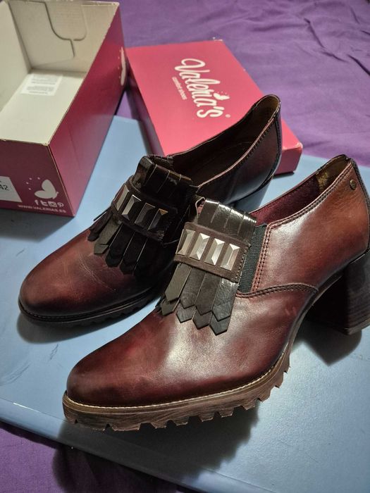 Pantofi dama, TAMARIS, brand Germania, marime 41, grena, noi