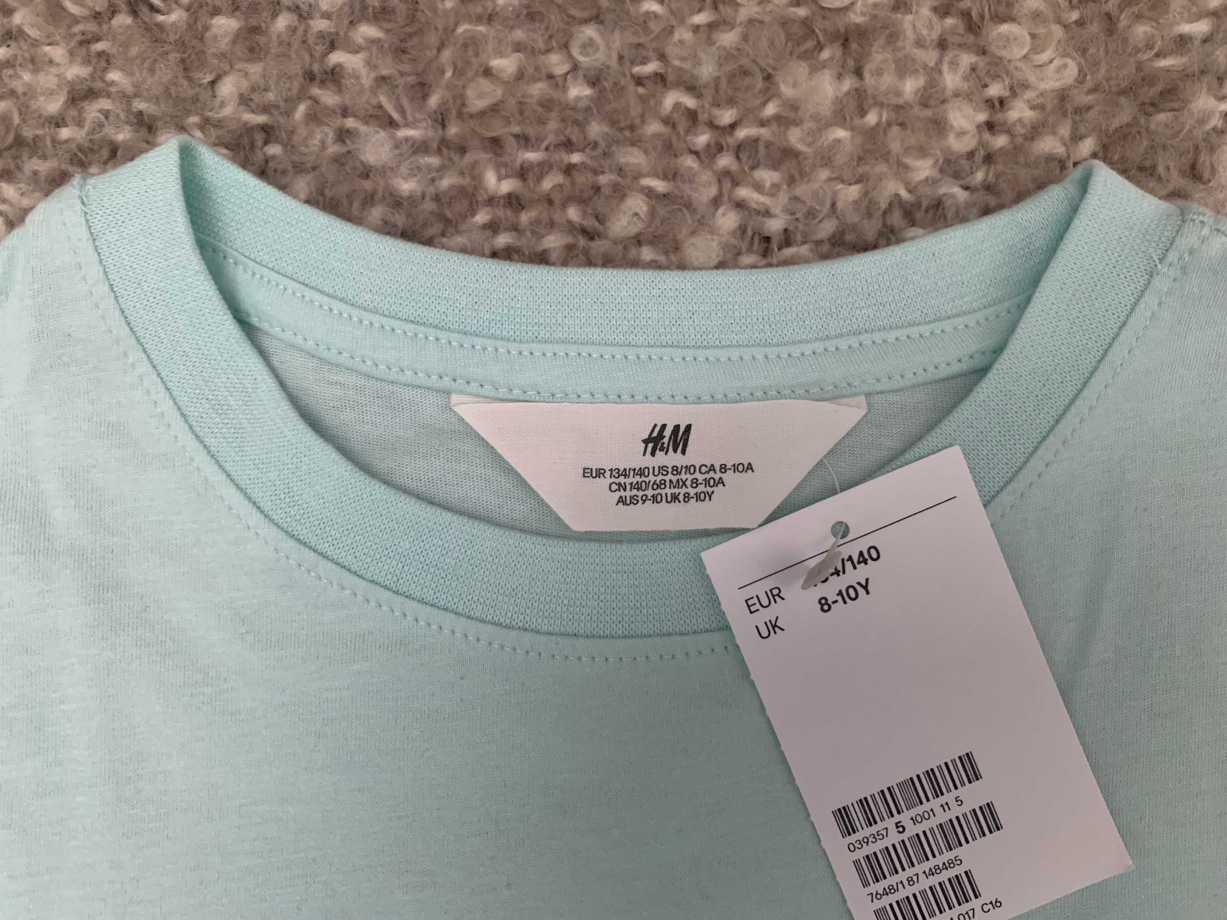 Сет от нови тениски за момче H&M & Zara - размер 134/140 см