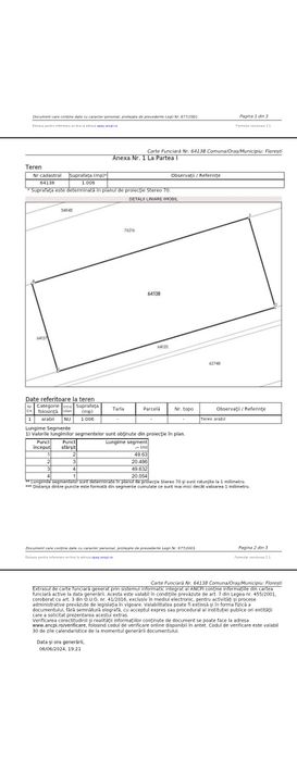 PF Vind teren zona construita 576 mp Prelungirea Donath