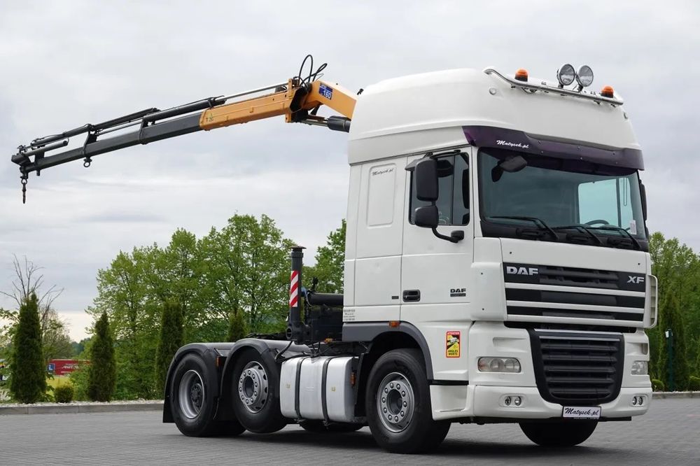 DAF XF 105.510 / TRACTOR IMPINGAT / + HDS COPMA 160.5 / EXTENSIUNE - 13 M / CAPACITATE DE RIDICAT - 7.040 KG / IMPORTAT