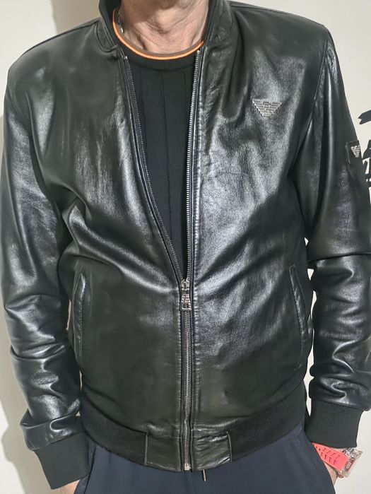 EMPORIO ARMANI-кожено яке.