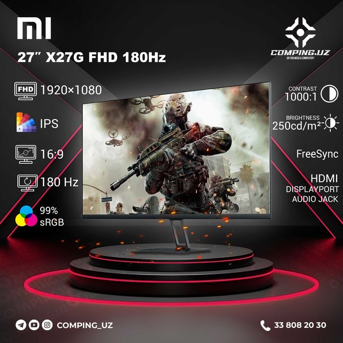 Redmi X27G FHD IPS 180Hz