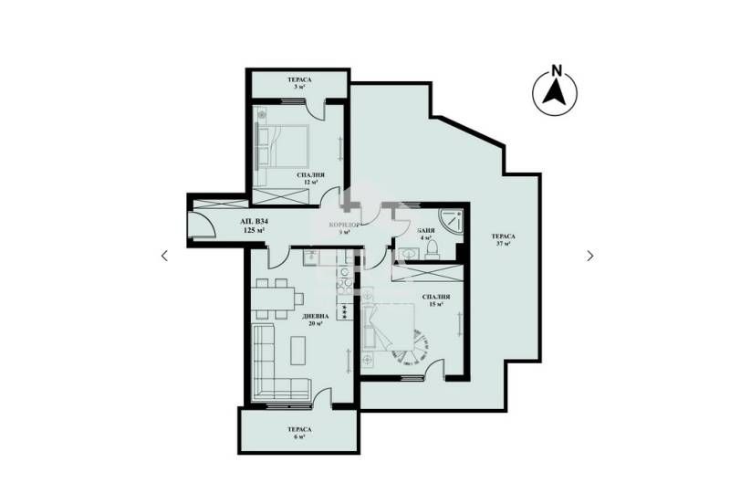 ЕРА Фаворит продава тристаен апартамент с покривна тераса в Люлин 5