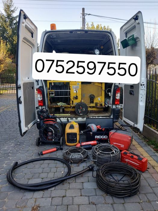 Desfundare canalizari ,țevi  și videoinspecție non stop