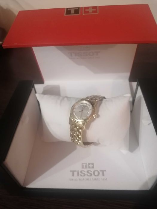 vand ceas dama auriu original Tissot T033.210.33.111.00