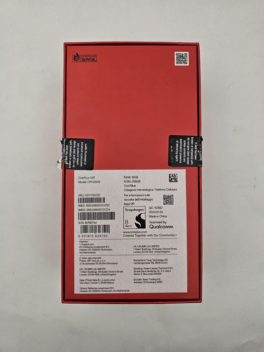 OnePlus 12R RAM 16GB ROM 256GB BLUE