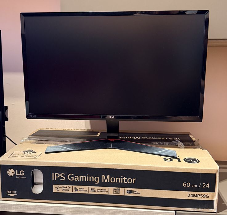 Monitor gaming 24” LG 24MP59G IPS FullHD 75Hz 60cm