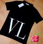 Tricou cu guler Valentino, bumbac, new model