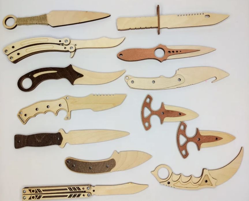 Набор деревянных ножей