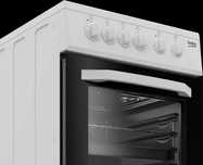 НОВА! 2 ГОДИНИ ГАРАНЦИЯ! Свободностояща печка 50 см Beko CSS 48100 GW
