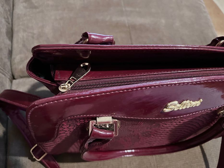 Нова дамска чанта с къси и дълга дръжка