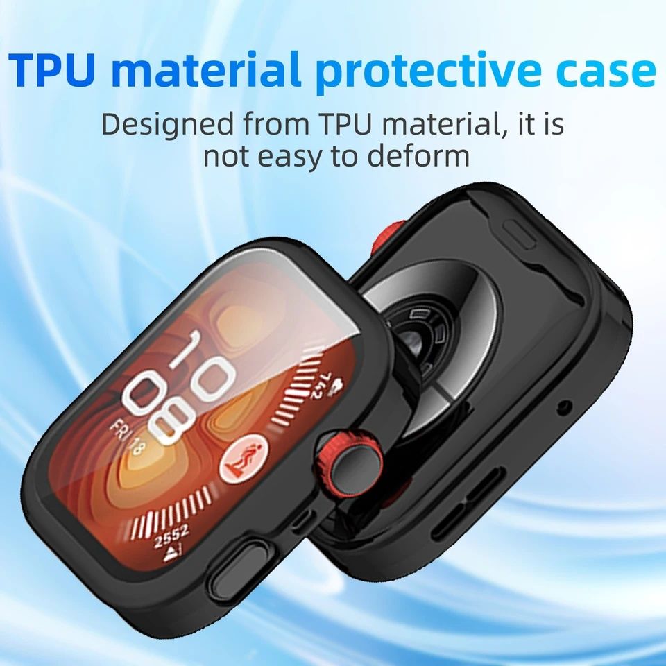 Huawei Watch Fit 4 / 4 Pro / Мек силиконов TPU кейс с протектор