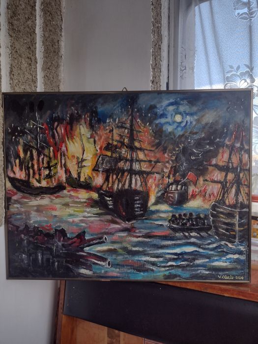 Tablou"Bătălie navală"