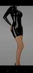 Rochie din latex real S