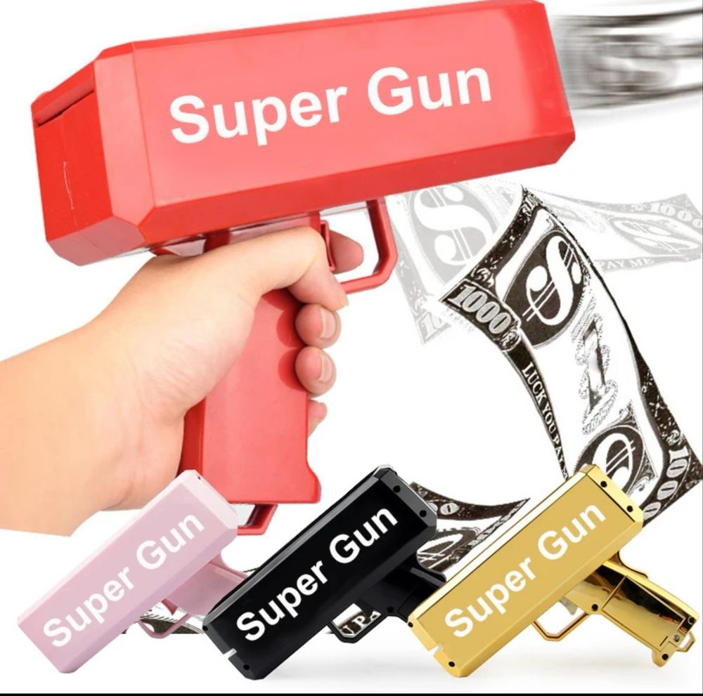 Jucarie Money Gun, efect spectaculos “ploaie de bani”, NOU