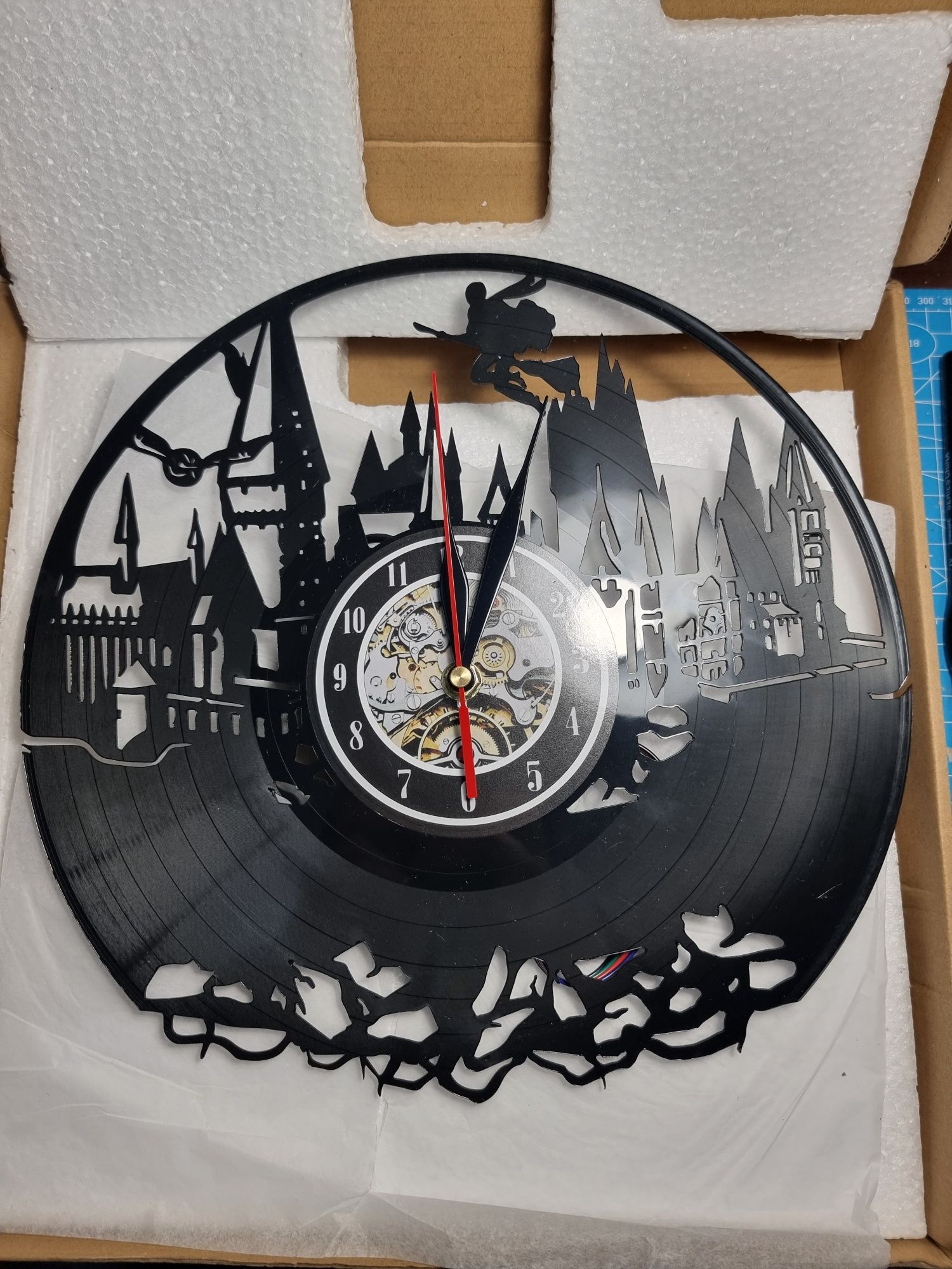 Часовник на Хари Потър от винил грамофонна плоча