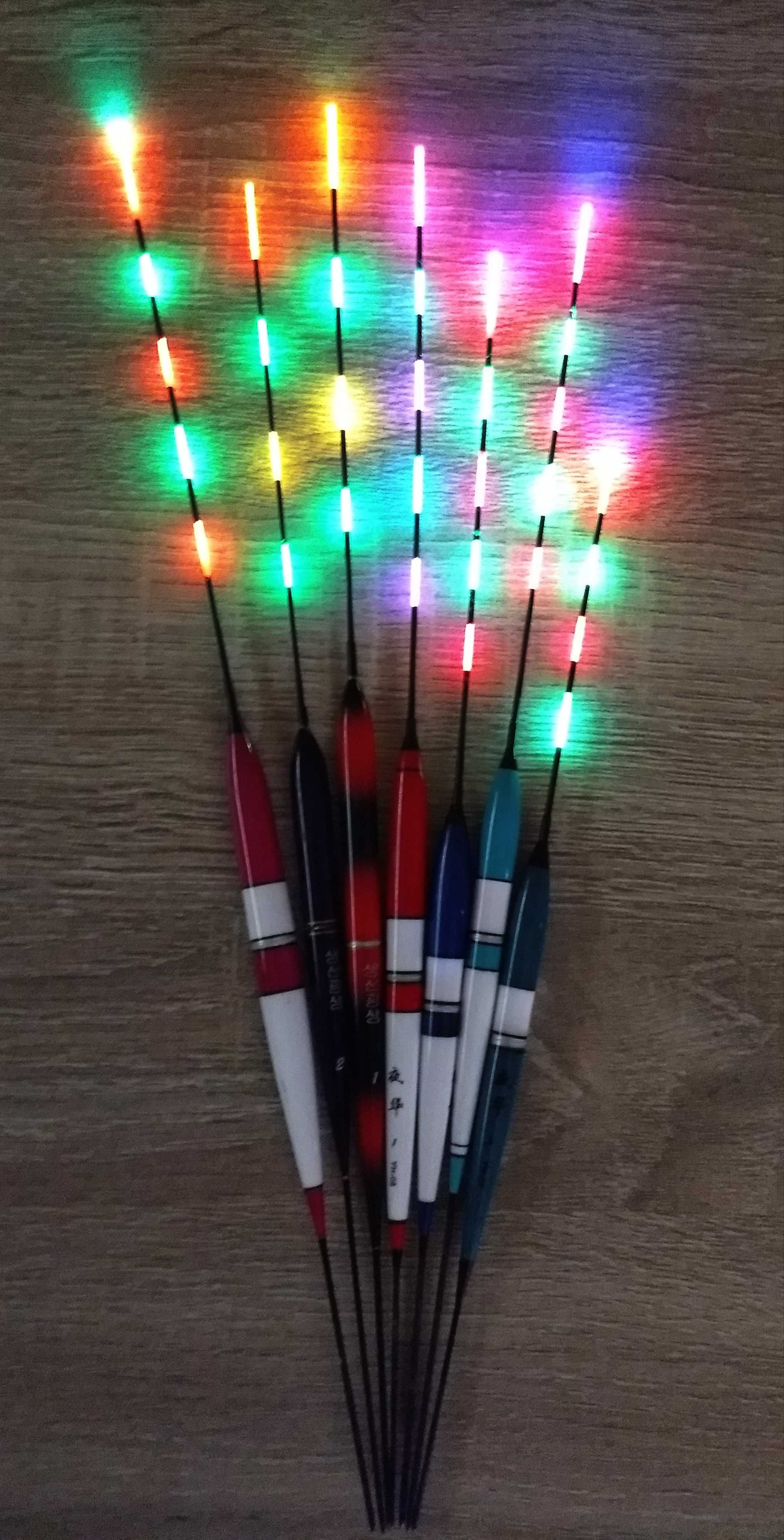 Pluta lumina LED pescuit noapte, fibra optica multicolor