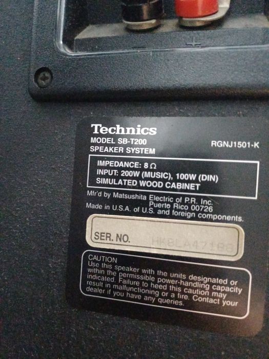 Boxe technics sb t200.