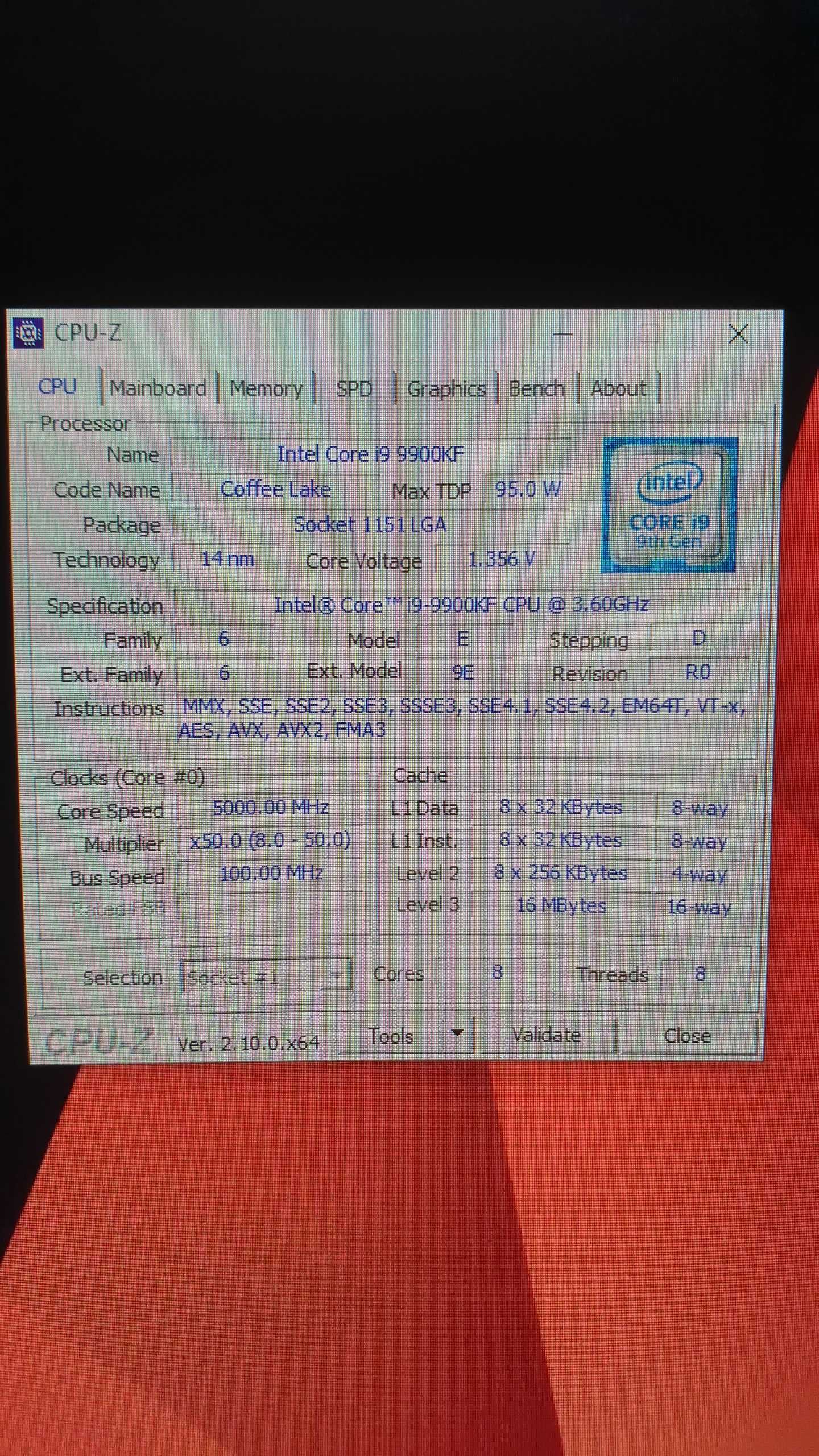 Kit i9 9900kf+z390+rami