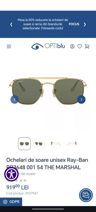 Oferta! Ochelari rayban marshal