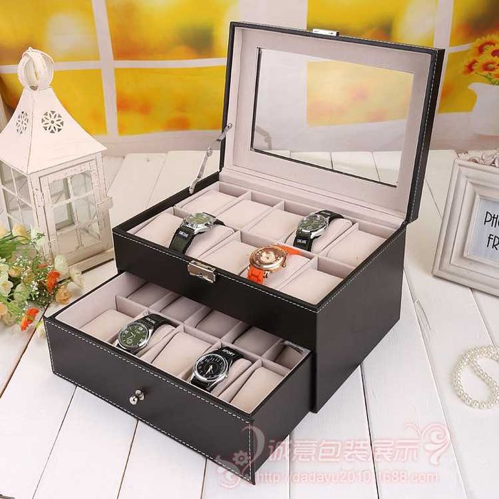 Cutie Caseta Depozitare Ceas-uri pentru 6,10,12, 20 și 24. SIGILAT!