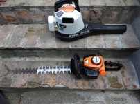 Suflanta Stihl BG 61 si foarfeca gard viu