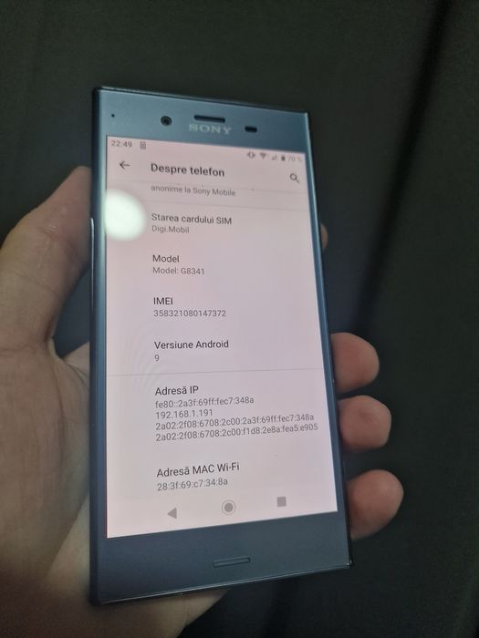 Sony Xperia XZ1 64gb/4gb ram