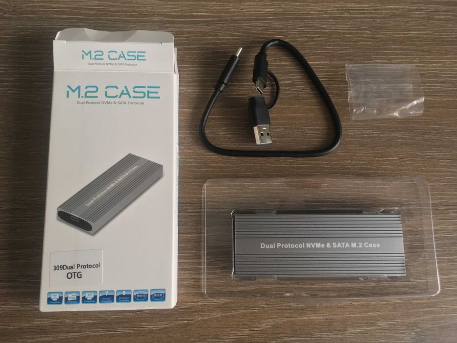 adaptor, caddy, rack ssd m.2 la usb 3 si C, m2 nvme pcie si sata, nou