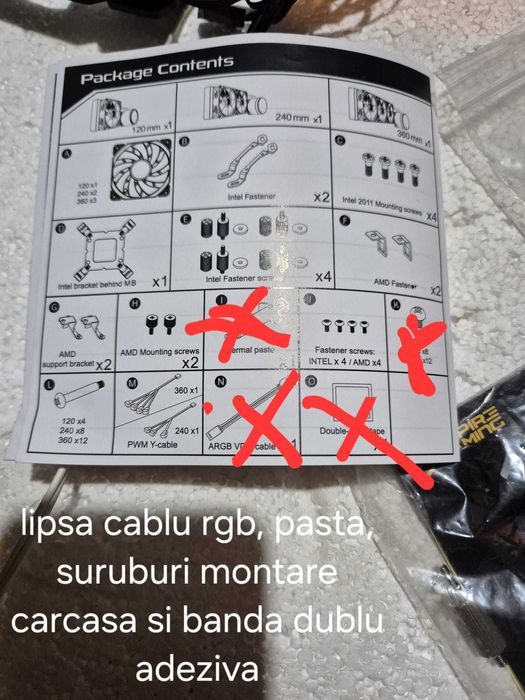 Cooler Procesor Lichid AIO Empire Gaming Guardian 120 - ARGB - Negru