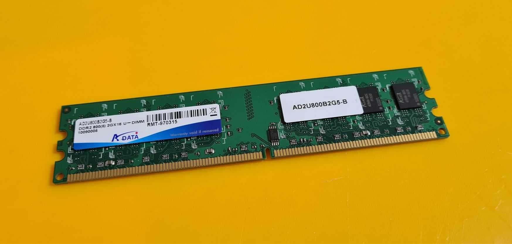 2GB DDR2 Desktop,1x2GB,Adata,800Mhz,PC2-6400,CL5