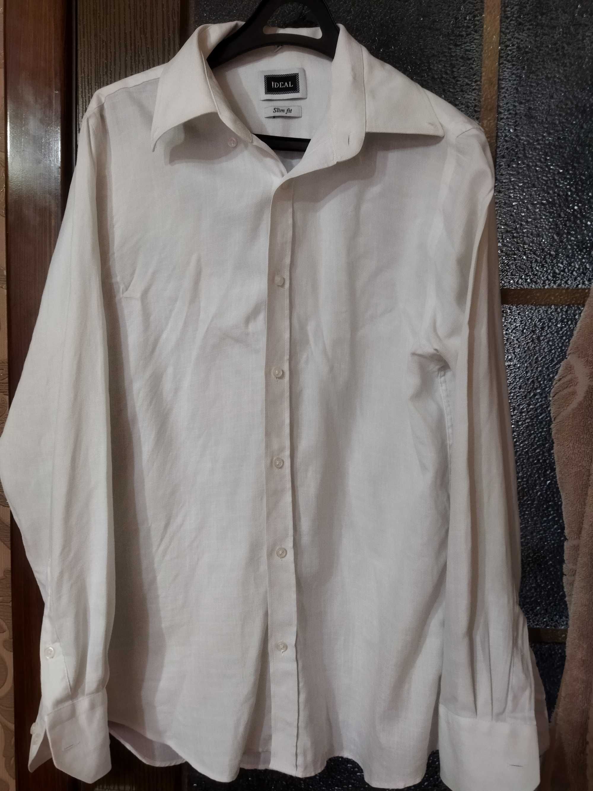 Мужская белая рубашка размер М