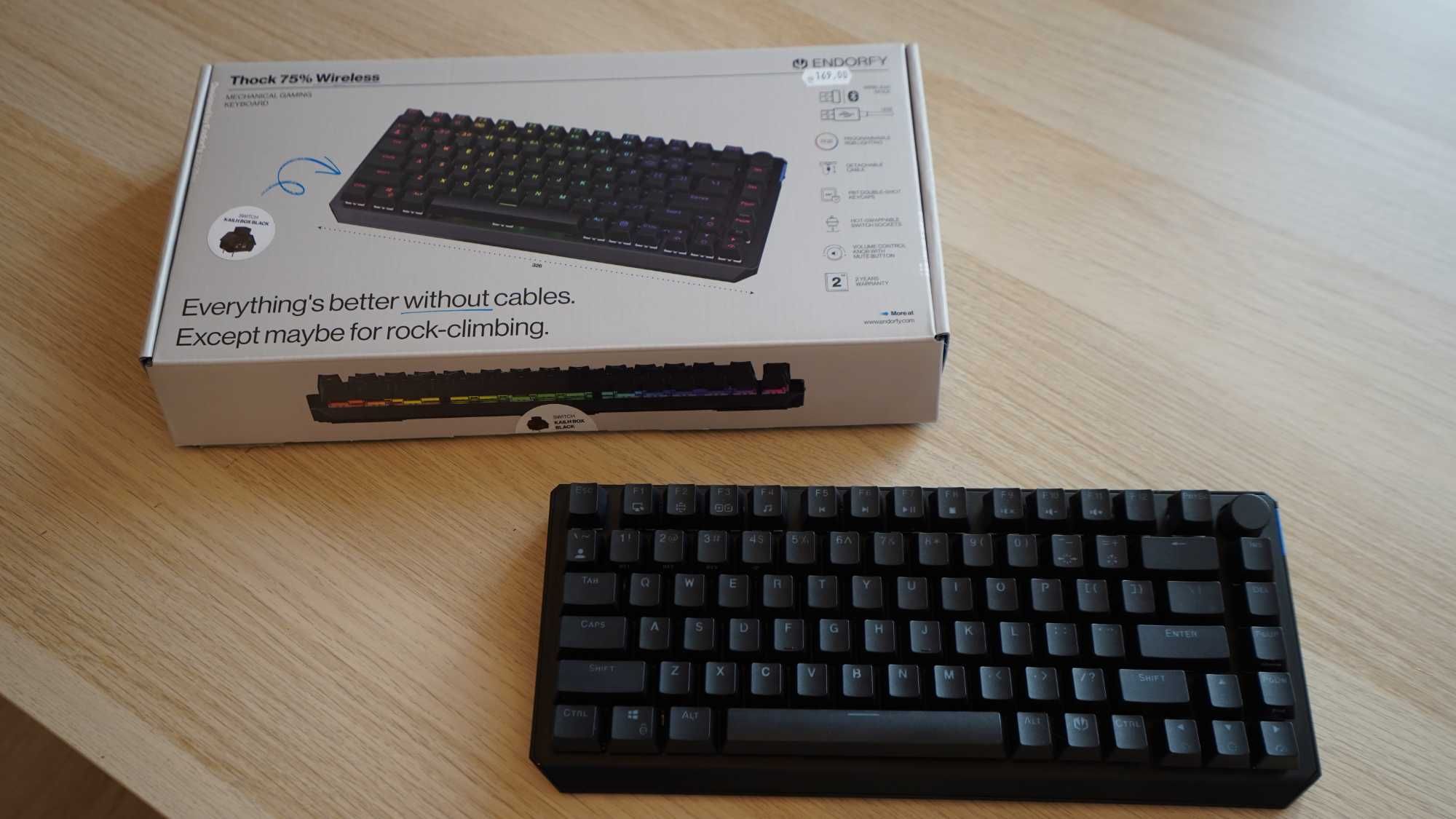 ENDORFY Thock 75% Wireless Kailh BOX Black – 120 лв.